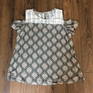 Avenue cold shoulder top